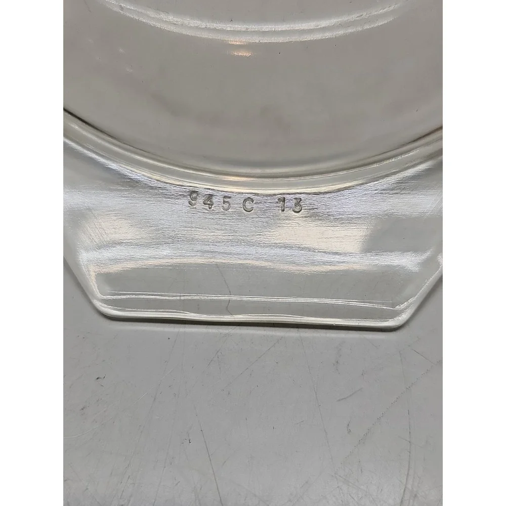 Vintage Pyrex Clear Glass Lid 945 C 13 Oval Divided